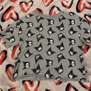 Sanrio Gray Kuromi Graphic Tee